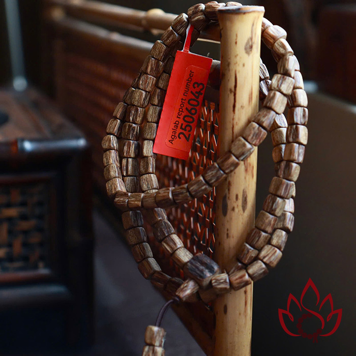 Vòng Trầm Hương 108 Hạt | 6 Ly | Trầm kiến Tự Nhiên